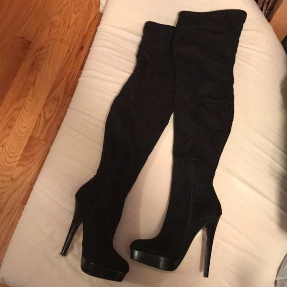 poshmark thigh high boots